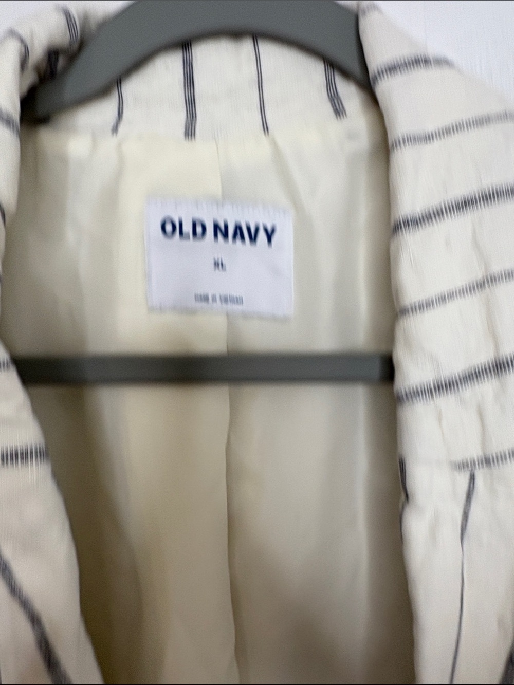 Old Navy Blazer Womens Extra Large Linen Blend Double Breasted Coastal Office - Picture 9 of 10